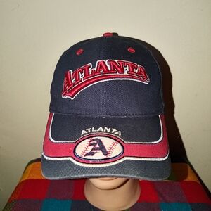 CSI Atlanta Embroidered Letters Strapback Baseball Hat Cap